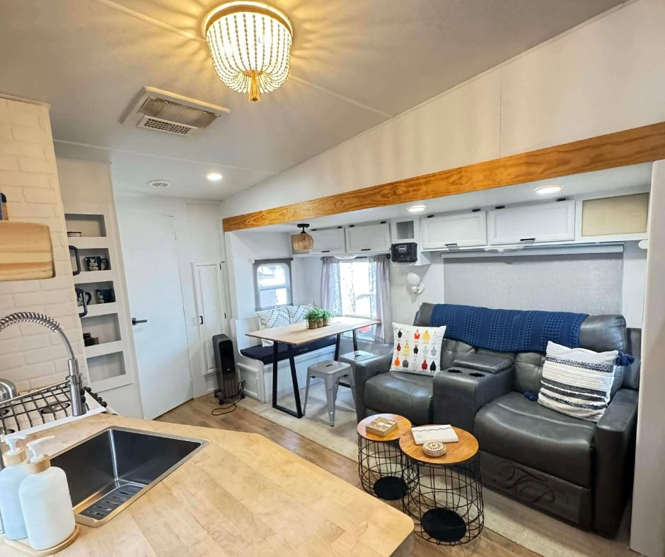 Renovated fifth wheel camper, stocked and ready