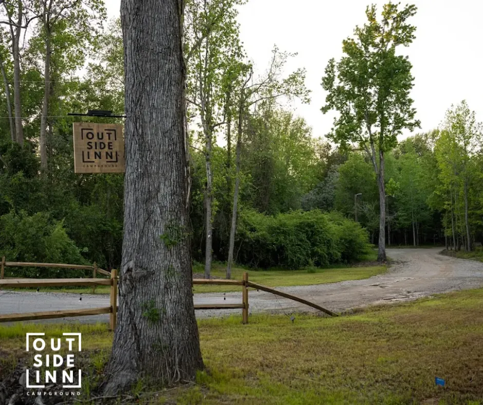 Outside inn entrance sign — Outside Inn Campground, Santee SC